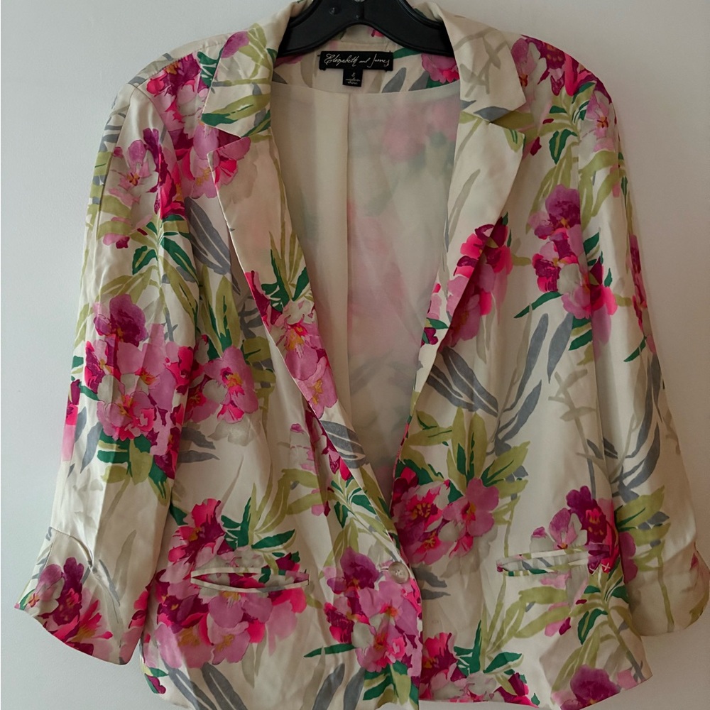 Elizabeth & James - Women’s Floral Blazer - Silk
